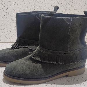 COOLWAY FRINGE ANKLE BOOTS